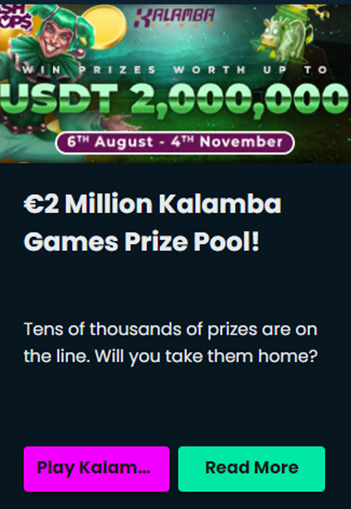 2 Million USDT Kalamba Games Cash Drop