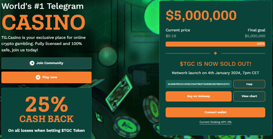TGC Token/Cryptocurrency