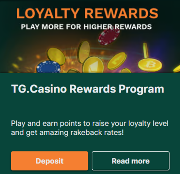 TGCasino Loyalty Program