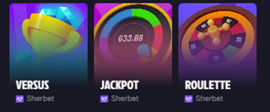 Sherbet Casino NAtive Games