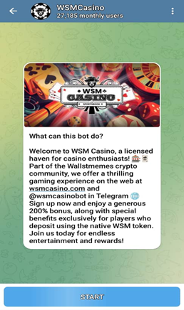  WSM Casino Telegram Main Screen 2