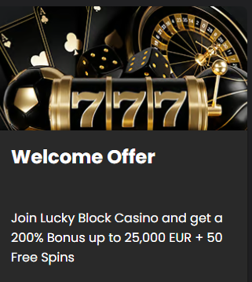 Lucky Block Welcome Offer