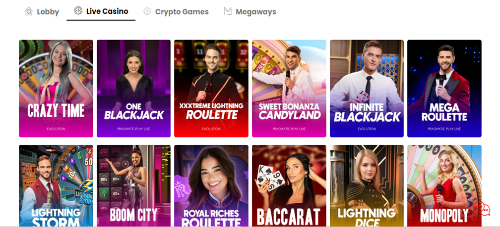 WSM Live Casino on the Web Browser