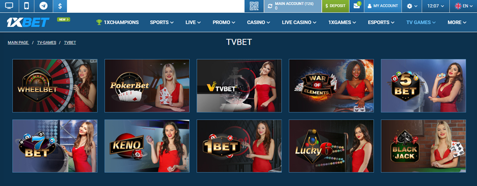1xBet TV Games - TV Bet Games