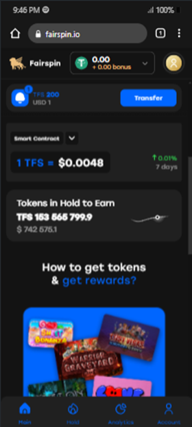 Fairspin TFS Token