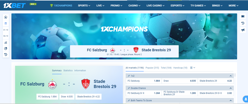 1XBet 1XChampions Main Page