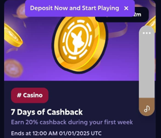7 Days of Cashback