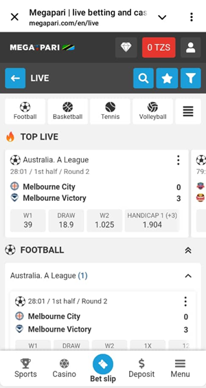 Megapari Live Sportsbook